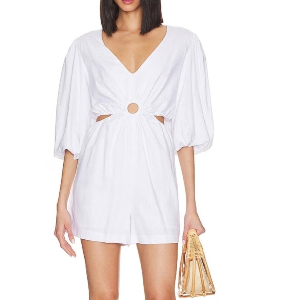 1. State White Romper